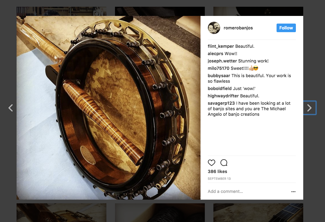 Jason romero banjo deals